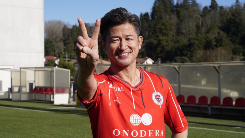 Kazu Miura, atacante japonês de 55 anos, acerta com time português