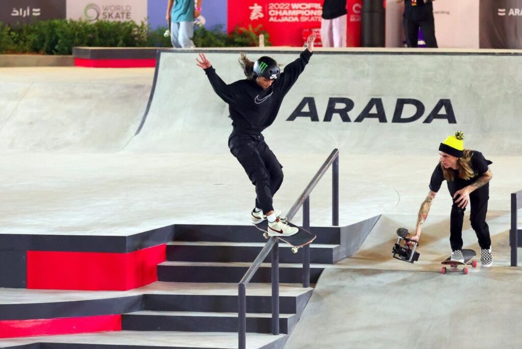 Brasileira Rayssa Leal no Mundial de Skate