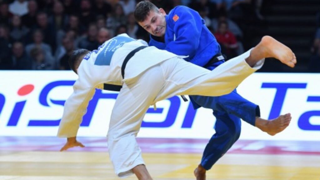 Daniel Cargnin em luta do Grand Slam de Paris de Judô