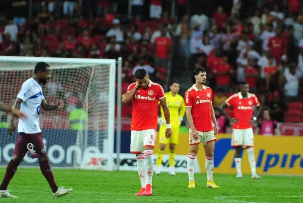 Lance do jogo Internacional x Caxias no Beira-Rio