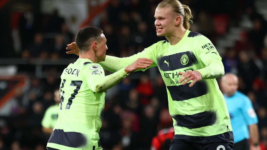 Manchester City goleia Bournemouth, fica com 1 jogo a mais e volta a encostar no Arsenal - 2