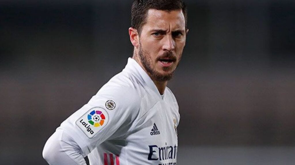 Meia Eden Hazard, em jogo do Real Madrid