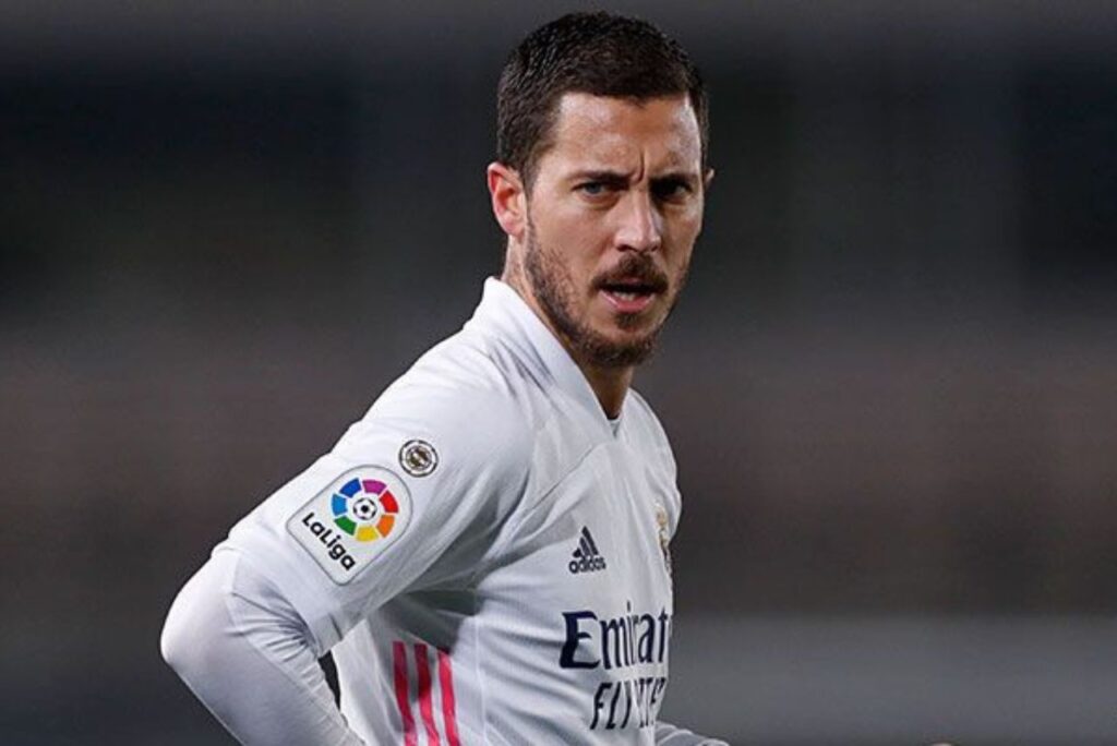 Meia Eden Hazard, em jogo do Real Madrid