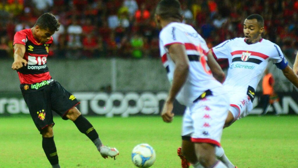 Lance do jogo Sport x Botafogo-SP na Série B 2019