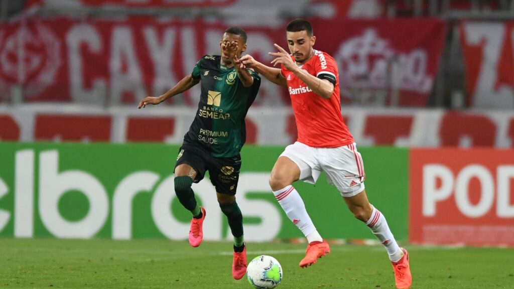 Lance do jogo Internacional x América-MG na Copa do Brasil 2017