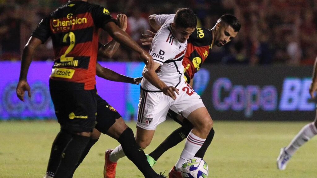 São Paulo x Sport: Lance do jogo Sport x São Paulo no Brasileirão 2021