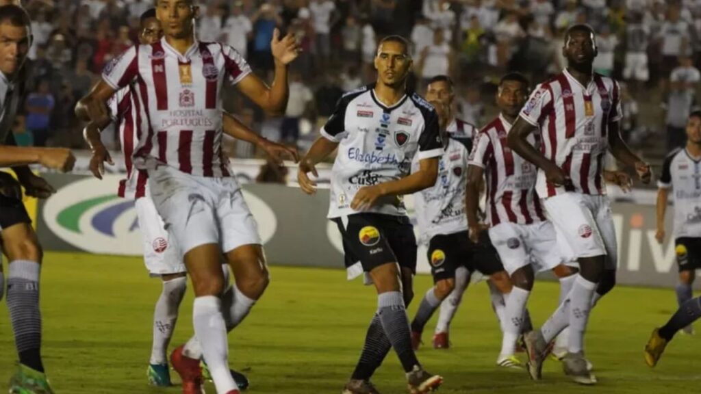 Lance do jogo Botafogo-PB x Náutico na Série C 2019