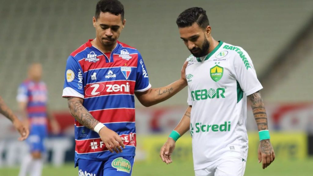 Lance do jogo Fortaleza x Cuiabá no Brasileirão 2021