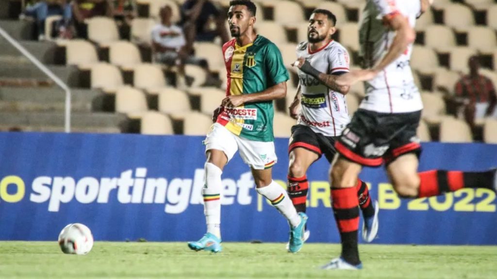 Lance do jogo Sampaio x Ituano na Série B 2022
