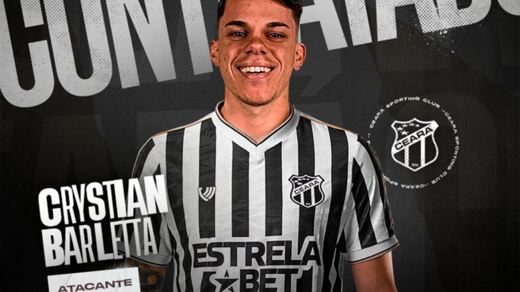Anúncio do atacante Chrystian Barletta como reforço do Ceará