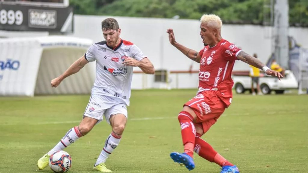 Lance do jogo Vitória x Vila Nova na Série B 2021
