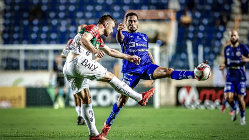 Lance do jogo Confiança x Brusque na Série B 2021