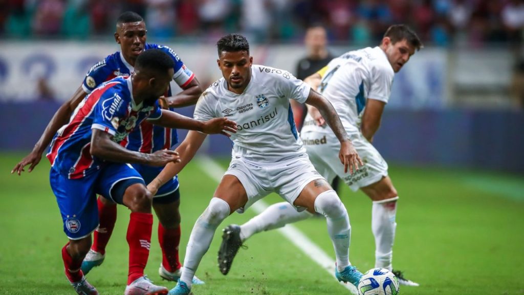 Grêmio x Bahia: Lance do jogo Bahia x Grêmio no Brasileirão 2023