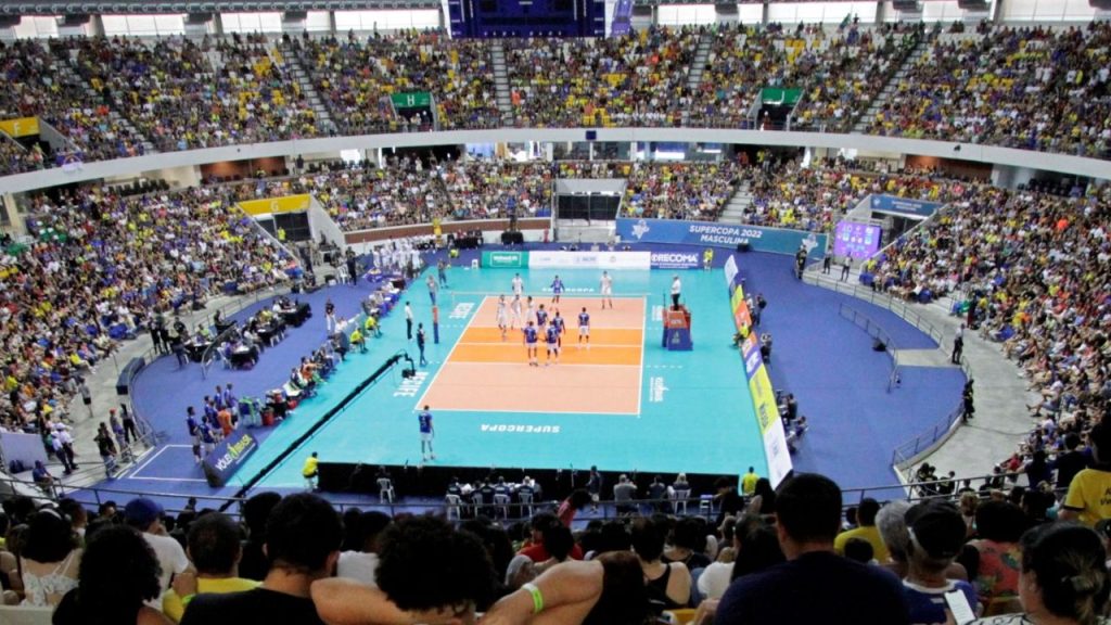 Geraldão, palco so Sul-Americano de Vôlei 2023, na Supercopa do Brasil de Vôlei Masculina 2022