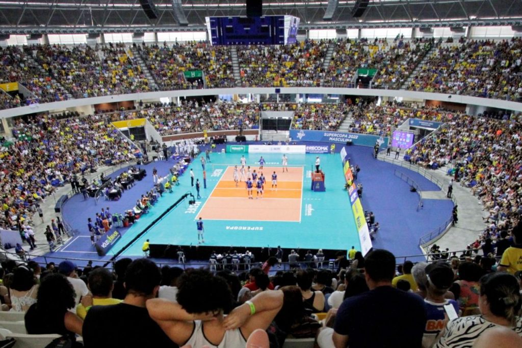 Geraldão, palco so Sul-Americano de Vôlei 2023, na Supercopa do Brasil de Vôlei Masculina 2022