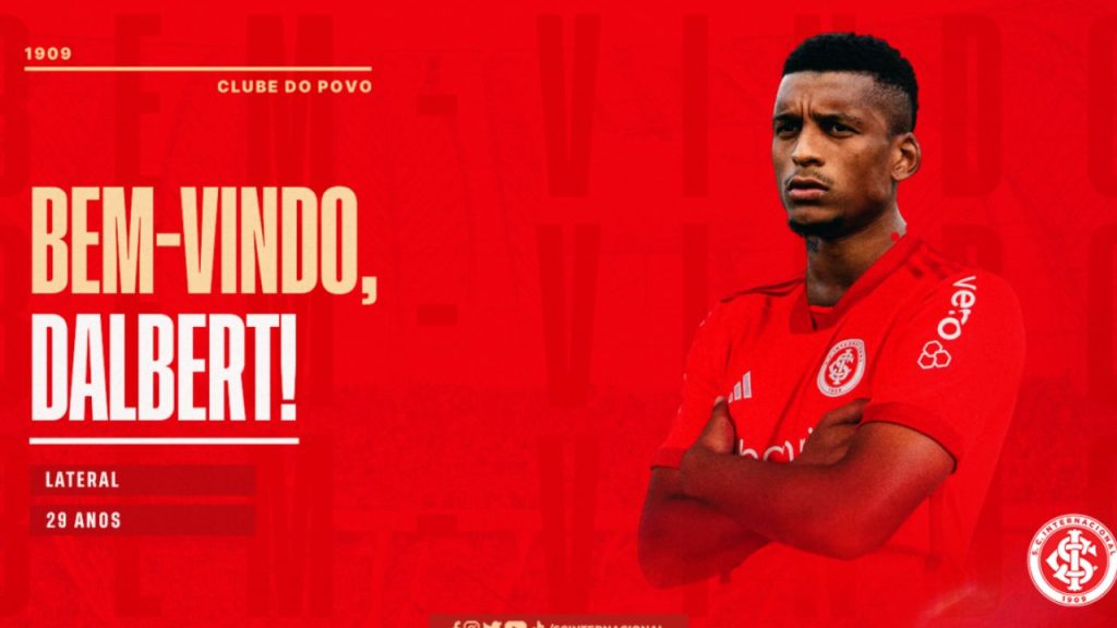 Anúncio do lateral-esquerdo Dalbert no Internacional