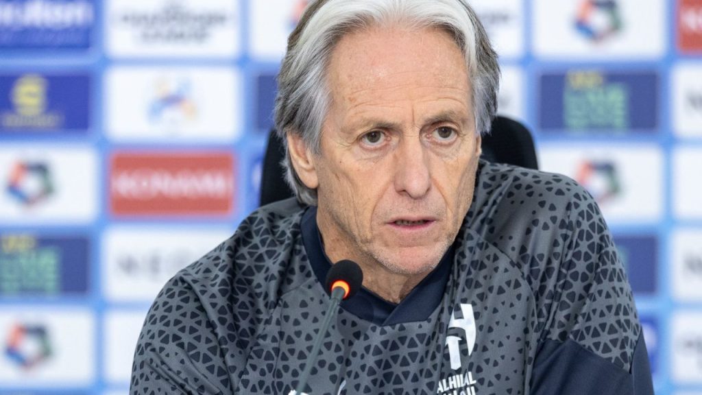 Treinador Jorge Jesus, do Al Hilal, em 2023