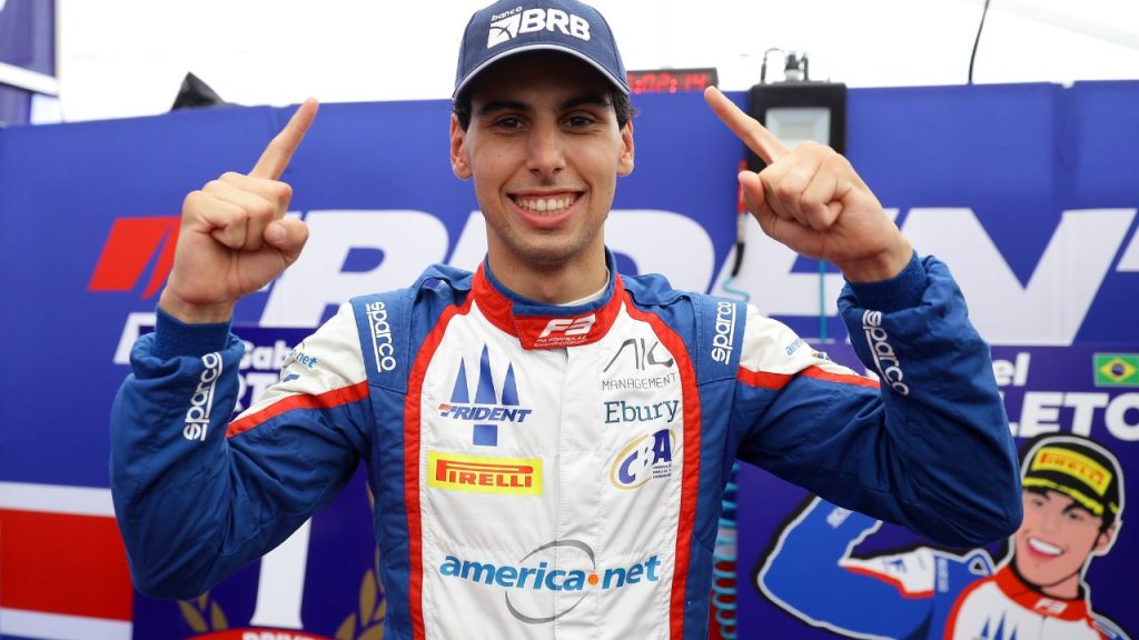 Gabriel Bortoleto comemora título da Fórmula 3 no GP da Itália