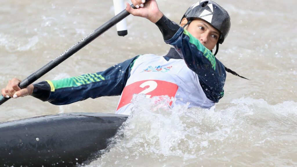 Canoísta Ana Sátila no Pan-Americano Santiago 2023
