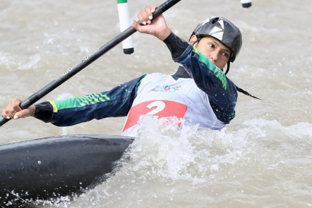 Canoísta Ana Sátila no Pan-Americano Santiago 2023