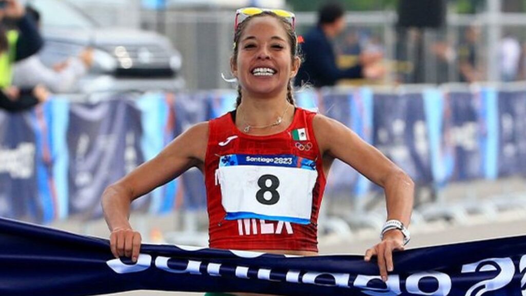 Mexicana Citacli Cristian na maratona do Pan-Americano Santiago 2023