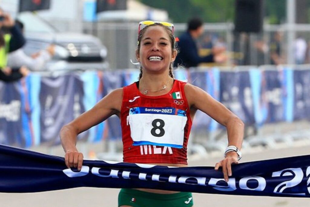 Mexicana Citacli Cristian na maratona do Pan-Americano Santiago 2023