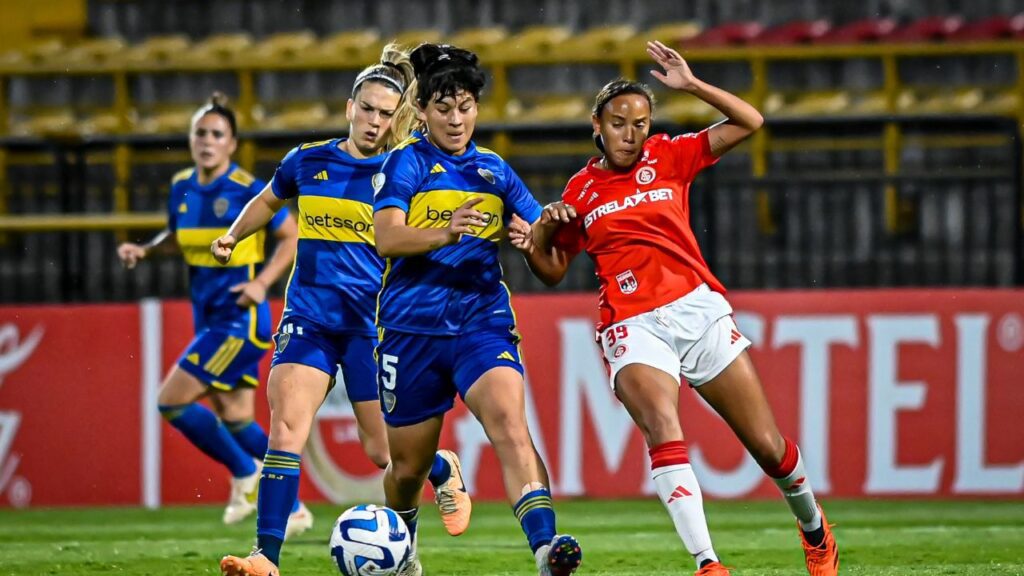 Lance do jogo Internacional x Boca Juniors na Libertadores Feminina
