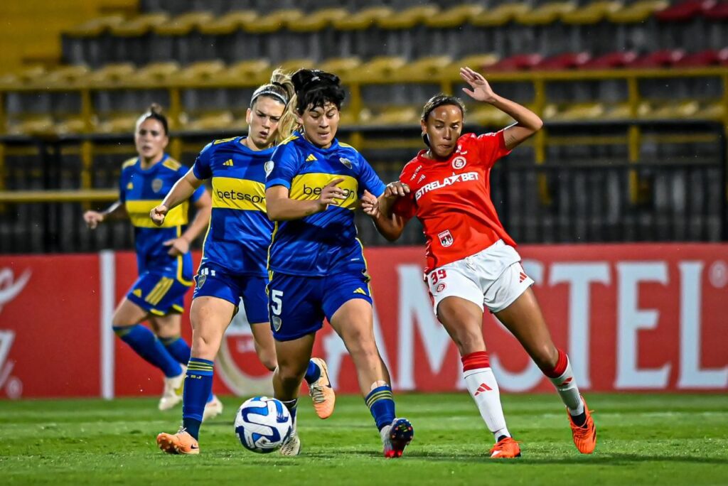 Lance do jogo Internacional x Boca Juniors na Libertadores Feminina